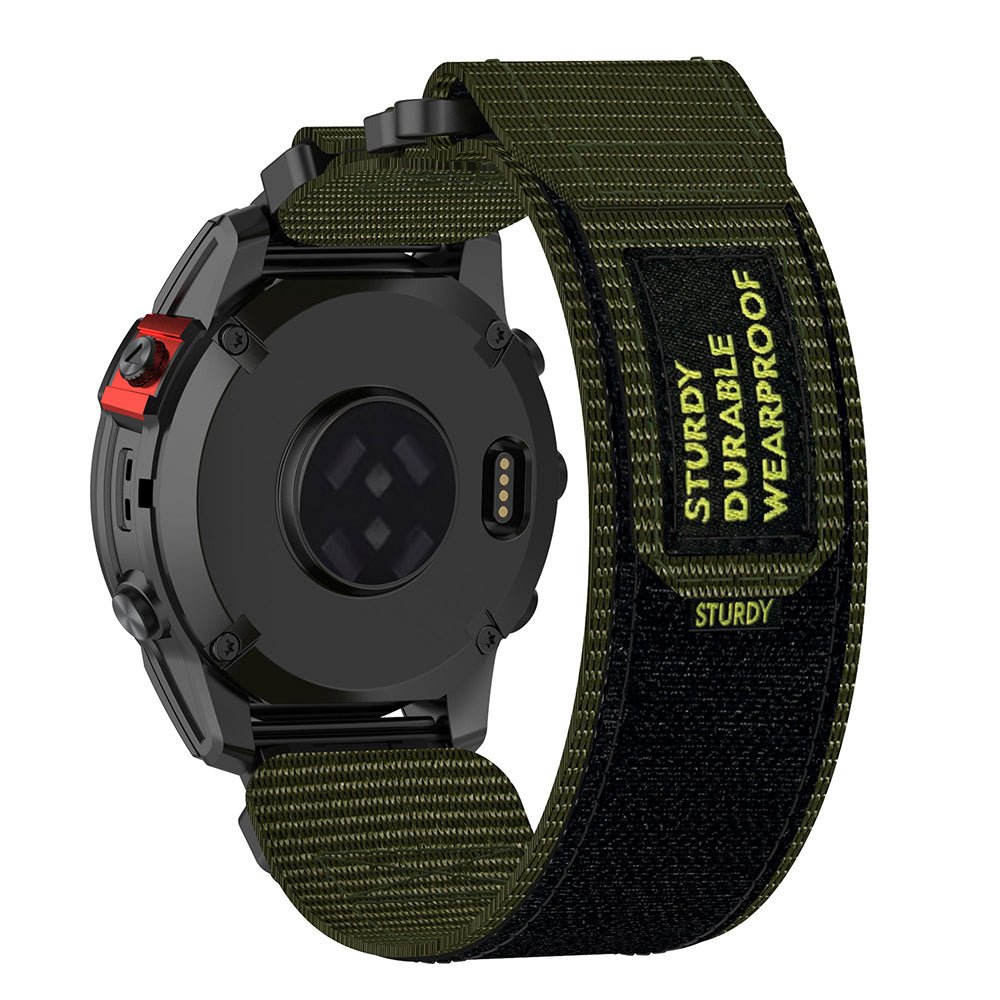 Cinturino Techsuit W057 per Garmin Watch Fenix / Forerunner Series, 22mm, Verde