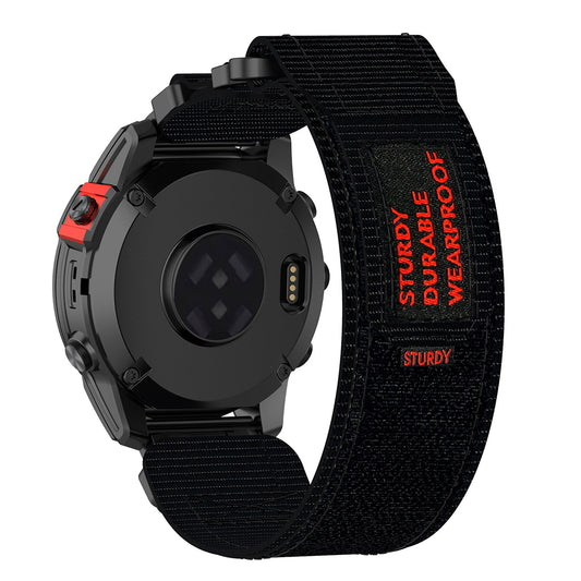 Cinturino Techsuit W057 per Garmin Watch Fenix Series, 26mm, Nero
