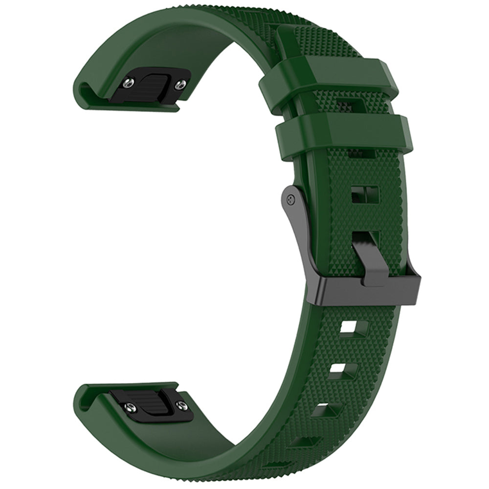 Cinturino Techsuit W058 per Garmin Watch Fenix Series, 26mm, Verde Scuro