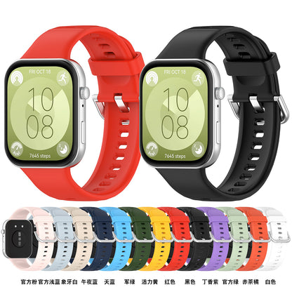 Cinturino Techsuit W061 per Huawei Watch Fit 4 Pro / Watch Fit 4 / Watch Fit 3, Viola