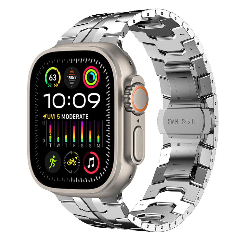 Cinturino Techsuit W063 per Apple Watch 49mm / 46mm / 45mm / 44mm / 42mm Series, Argento