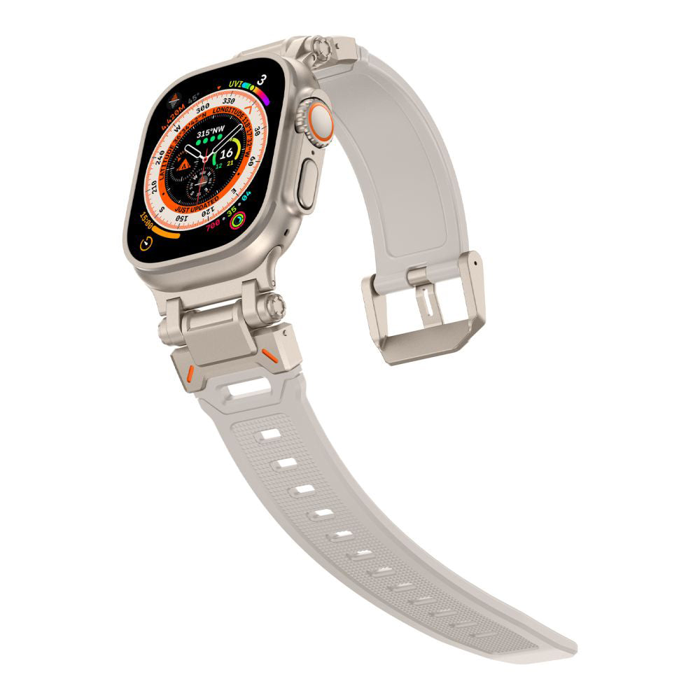 Cinturino Techsuit W064 per Apple Watch 49mm / 46mm / 45mm / 44mm / 42mm Series, Argento