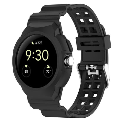 Cinturino Techsuit W065 per Google Pixel Watch 3 41mm / Watch 2 / Watch, Nero