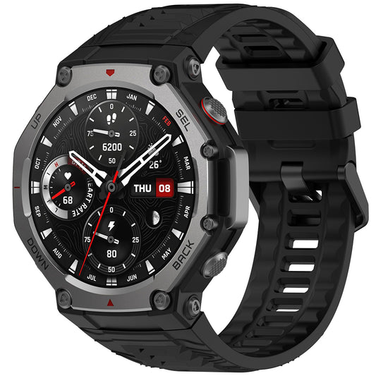Cinturino Techsuit W067 per Amazfit T-Rex 3, Nero