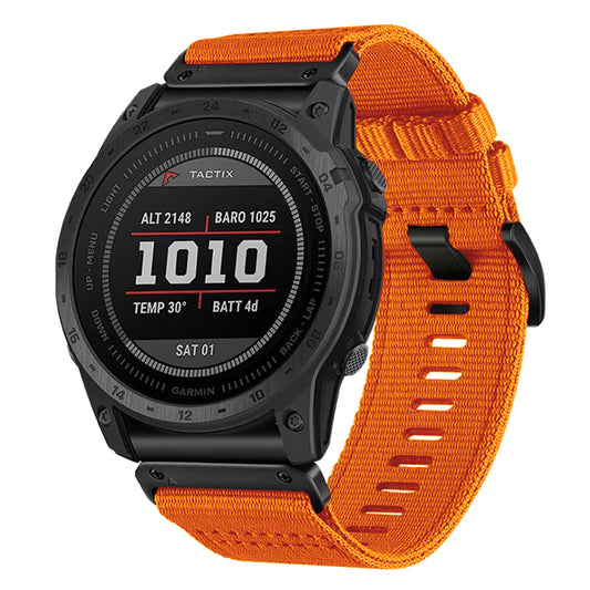 Techsuit W070 Strap for Garmin Watch Fenix Series, 26mm, Orange