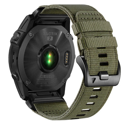 Cinturino Techsuit W070 per Garmin Watch Fenix Series, 26mm, Verde Scuro