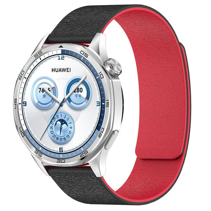 Cinturino Techsuit W074 per Samsung Galaxy Watch / Huawei Watch Series, 22mm, Nero Rosso.