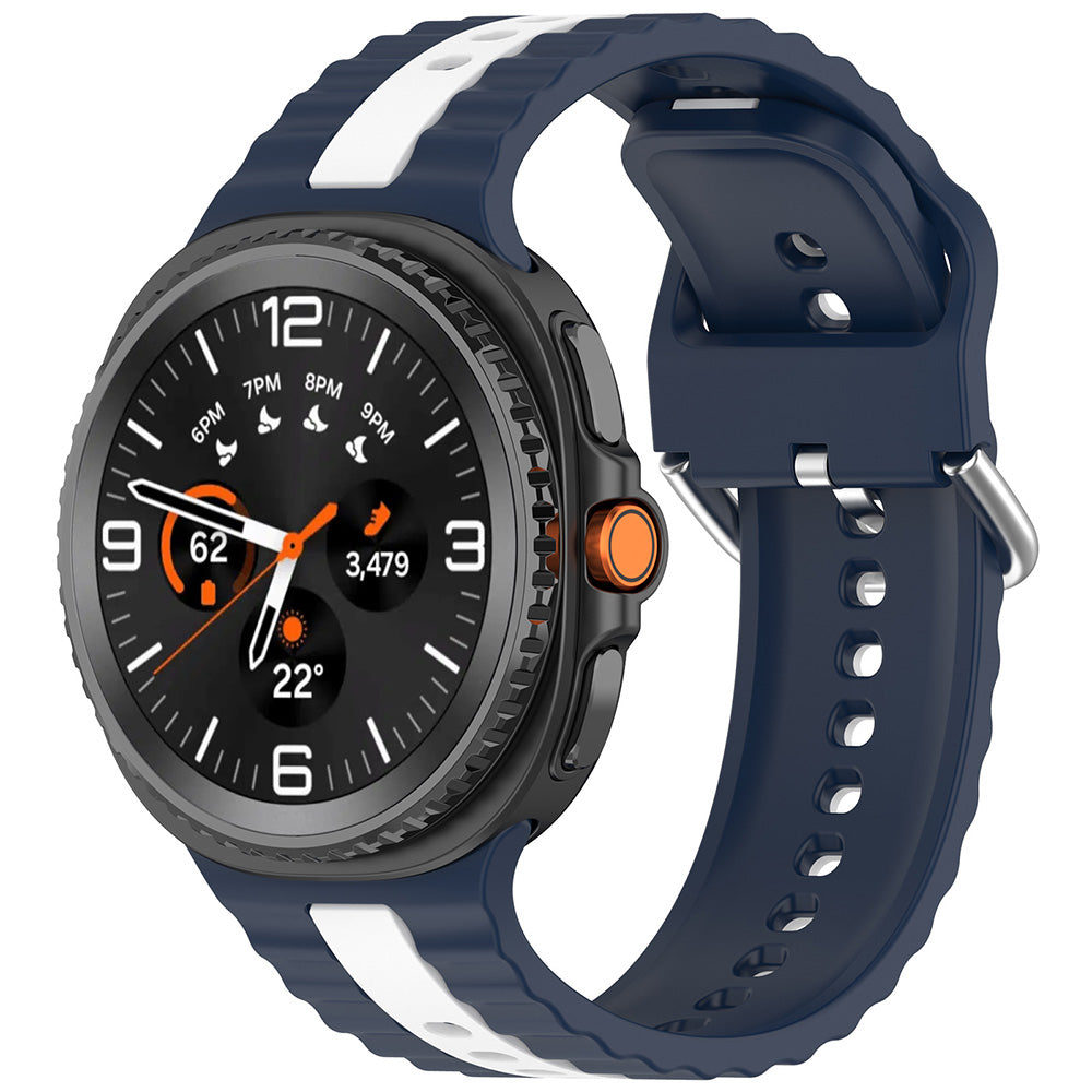 Cinturino Techsuit W078 per Samsung Galaxy Watch 8 Classic / Watch8 44mm / Watch 8 40mm, Blu Navy