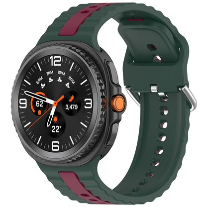 Cinturino Techsuit W078 per Samsung Galaxy Watch 8 Classic / Watch8 44mm / Watch 8 40mm, Verde Scuro
