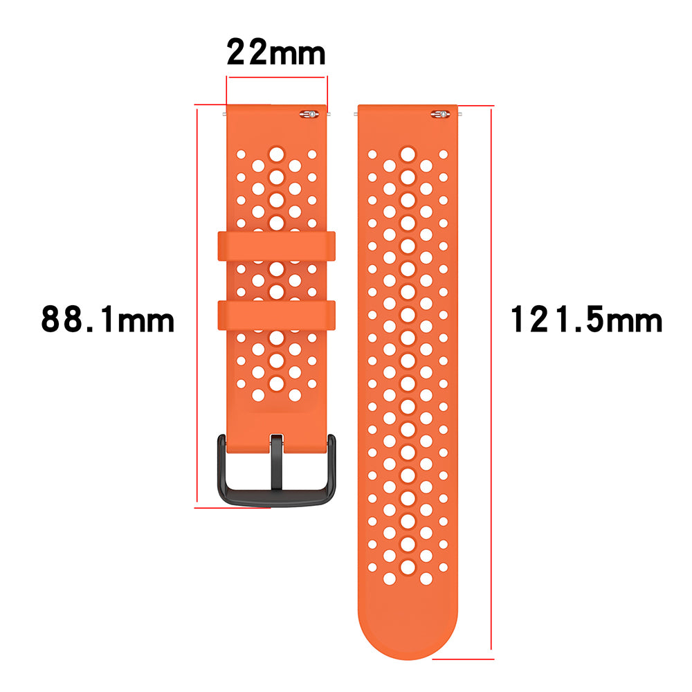 Cinturino Techsuit W083 per Amazfit Watch / Samsung Watch Series, 22mm, Blu Navy