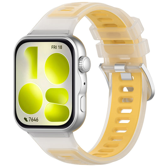 Cinturino Techsuit W084 per Huawei Watch Fit 5 Pro / Fit 5 / Fit 4 Pro / Fit 4 / Fit 3, Giallo