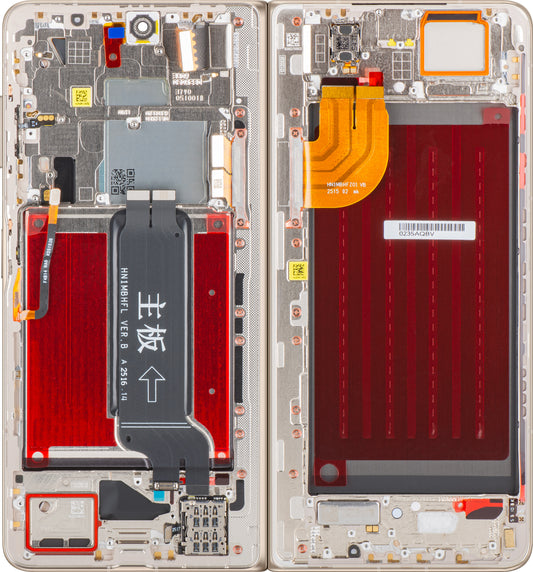 Display con Touchscreen Honor Magic V5, con Cornice, Sub Inner, Bianco (Ivory White), Service Pack 0235AQBV