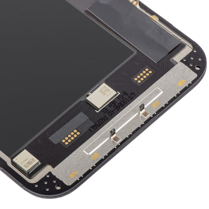 HWY Display touchscreen per Apple iPhone 14 Pro Max, con cornice, versione LCD mobile IC In-Cell, nero 