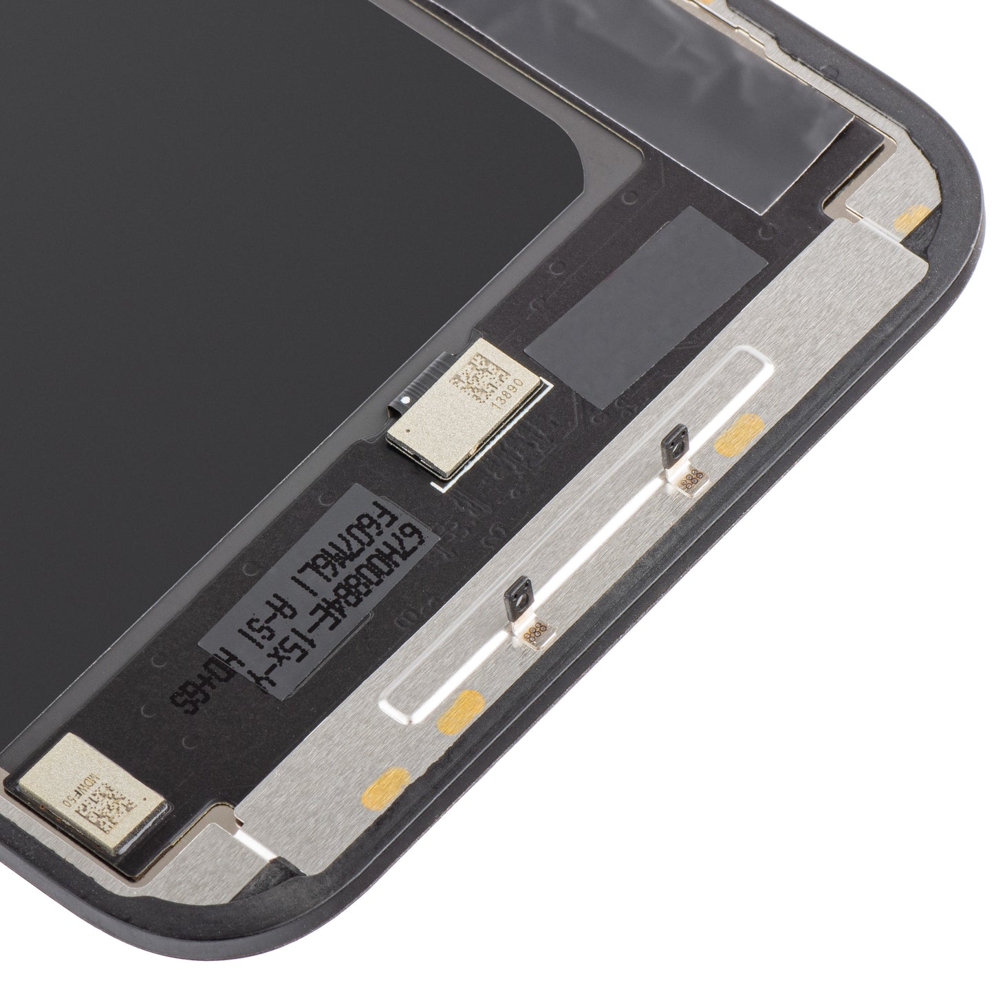 Display touchscreen HWY Apple iPhone 15 Pro Max, con cornice, versione LCD mobile IC In-Cell, nero