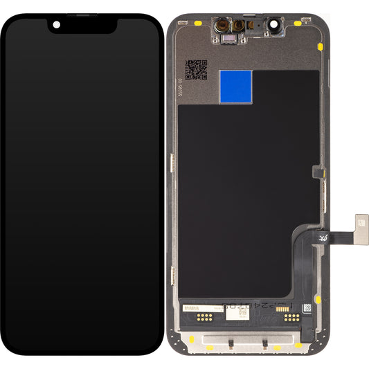 Display touchscreen JK per Apple iPhone 13 mini, con cornice, versione In-Cell LCD, nero 