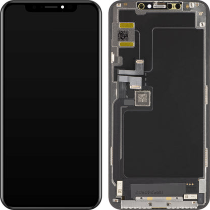 Display touchscreen JK per Apple iPhone 11 Pro Max, con cornice, versione OLED, nero 