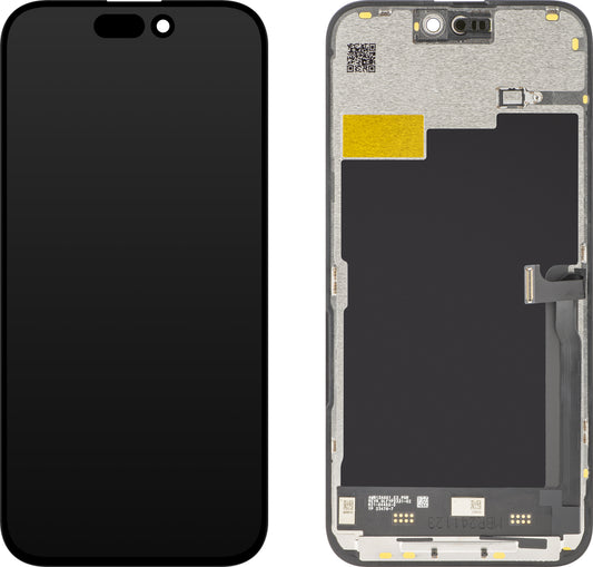 Display touchscreen JK per Apple iPhone 15 Pro Max, con cornice, versione In-Cell LCD, nero