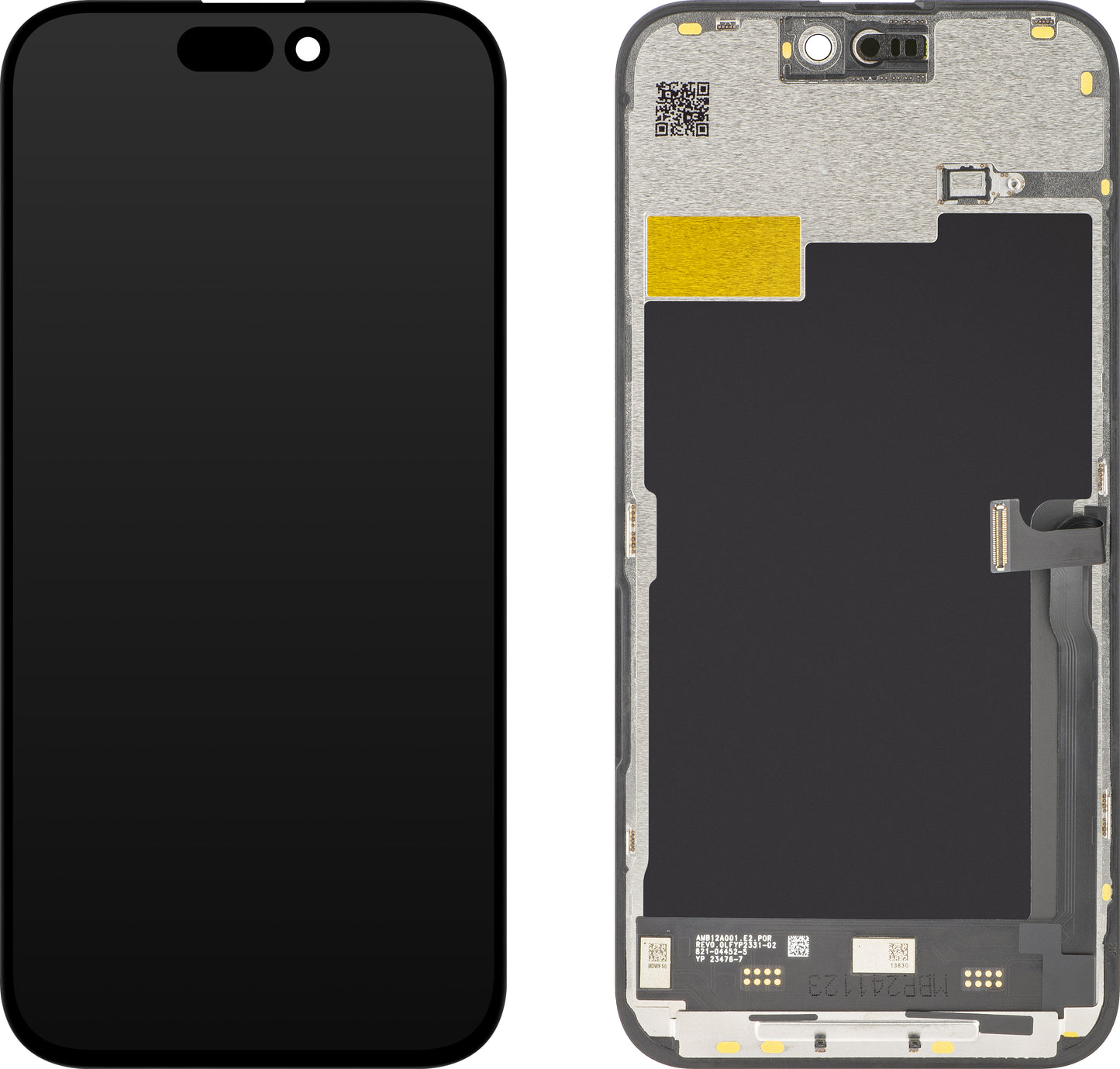 Display touchscreen JK per Apple iPhone 15 Pro Max, con cornice, versione In-Cell LCD, nero 