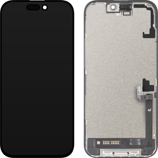 Display con Touchscreen JK per Apple iPhone 17, con Cornice, Versione LCD In-Cell IC Movable, Nero