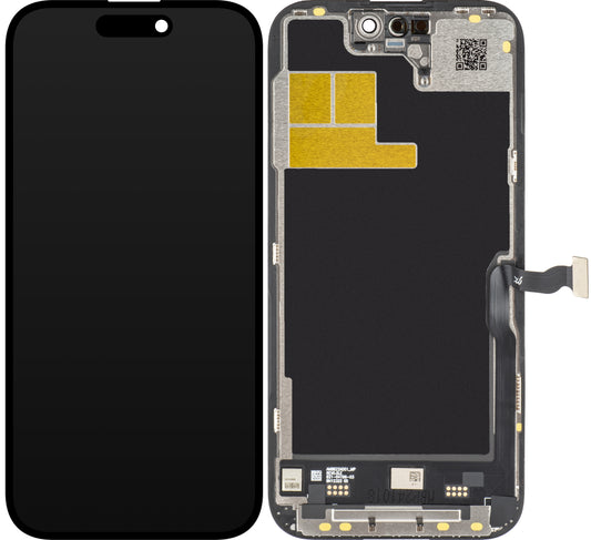 Display touchscreen JK per Apple iPhone 14 Pro, con cornice, LCD In-Cell IC mobile, nero
