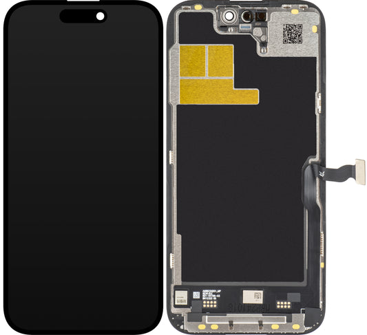 Display touchscreen JK per Apple iPhone 14 Pro, con cornice, LCD In-Cell IC mobile, nero 