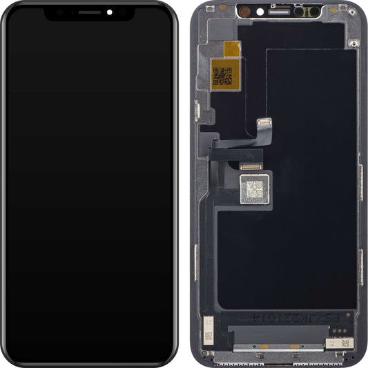 Display touchscreen JK per Apple iPhone 11 Pro, con cornice, versione In-Cell LCD, nero