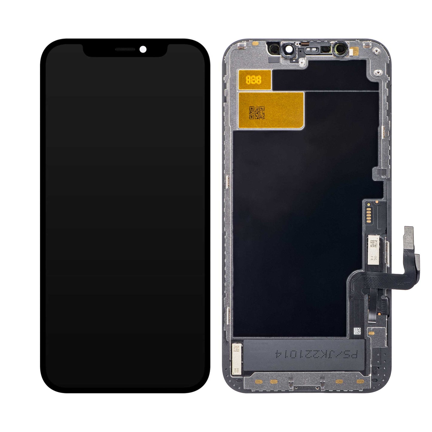 Display touchscreen JK per Apple iPhone 12 / 12 Pro, con cornice, versione In-Cell LCD, nero