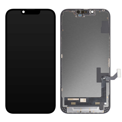 Display touchscreen JK per Apple iPhone 14, con cornice, versione In-Cell LCD, nero 