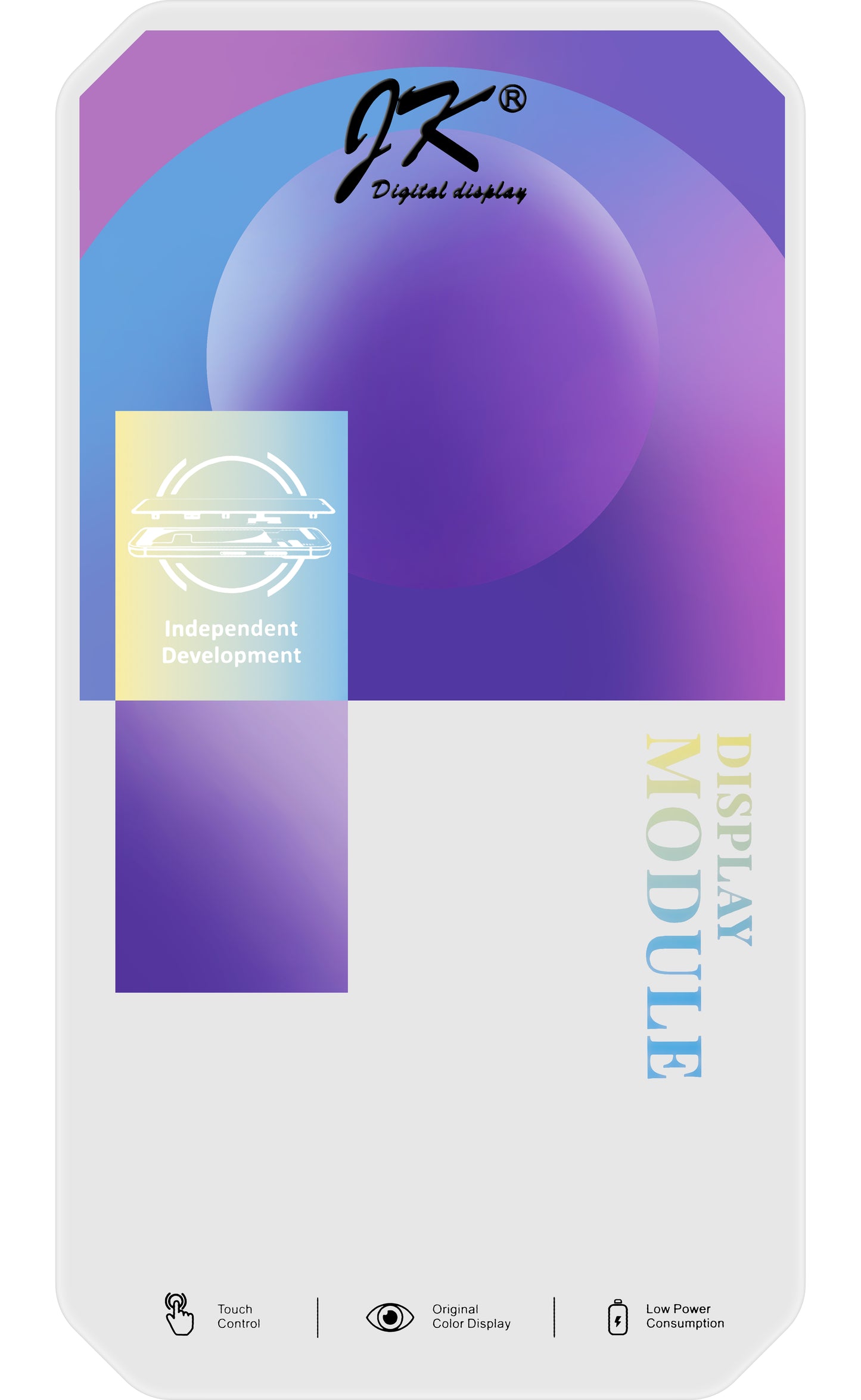 Display touchscreen JK per Apple iPhone 13 Pro, con cornice, LCD In-Cell IC mobile, nero