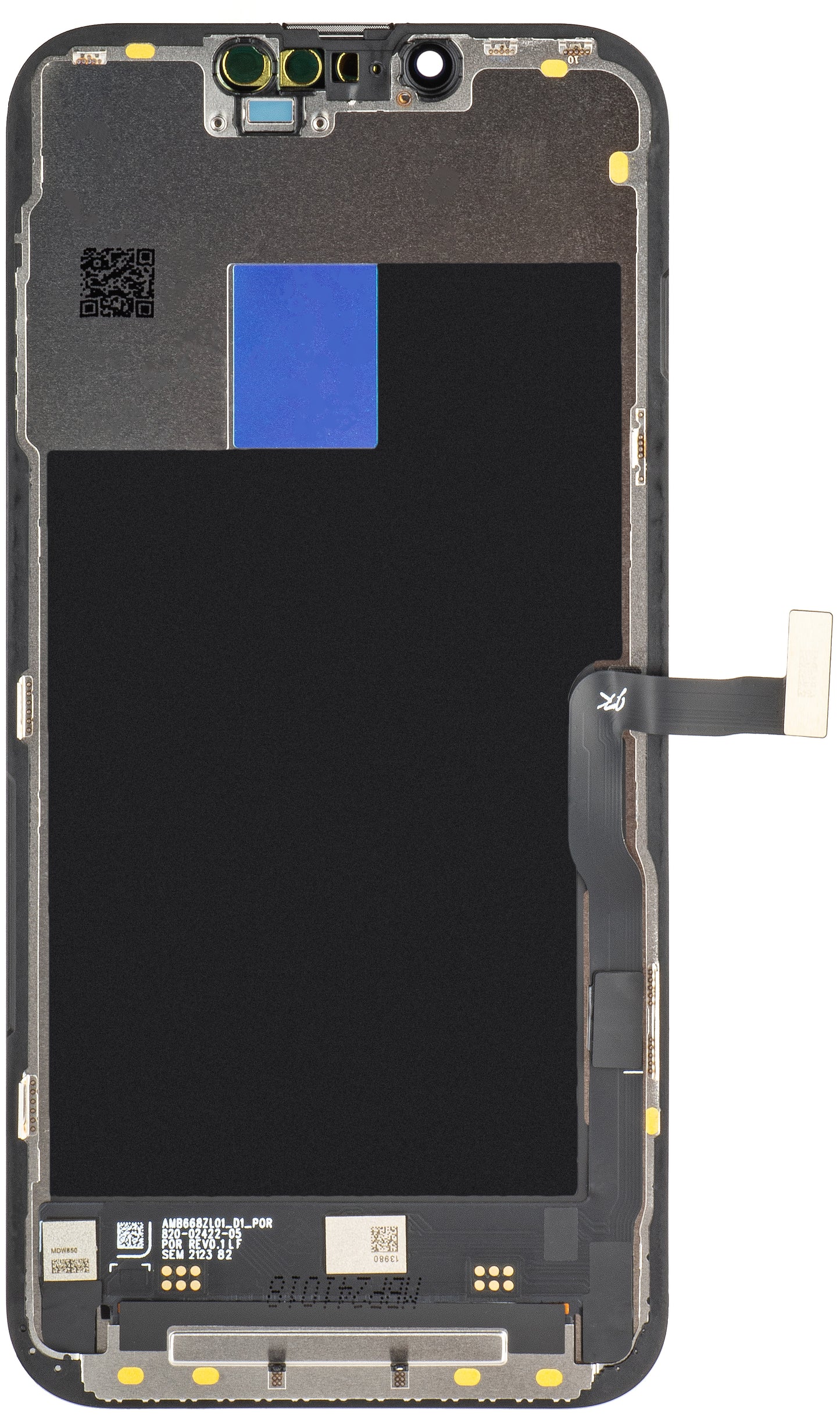 Display touchscreen JK per Apple iPhone 13 Pro, con cornice, LCD In-Cell IC mobile, nero