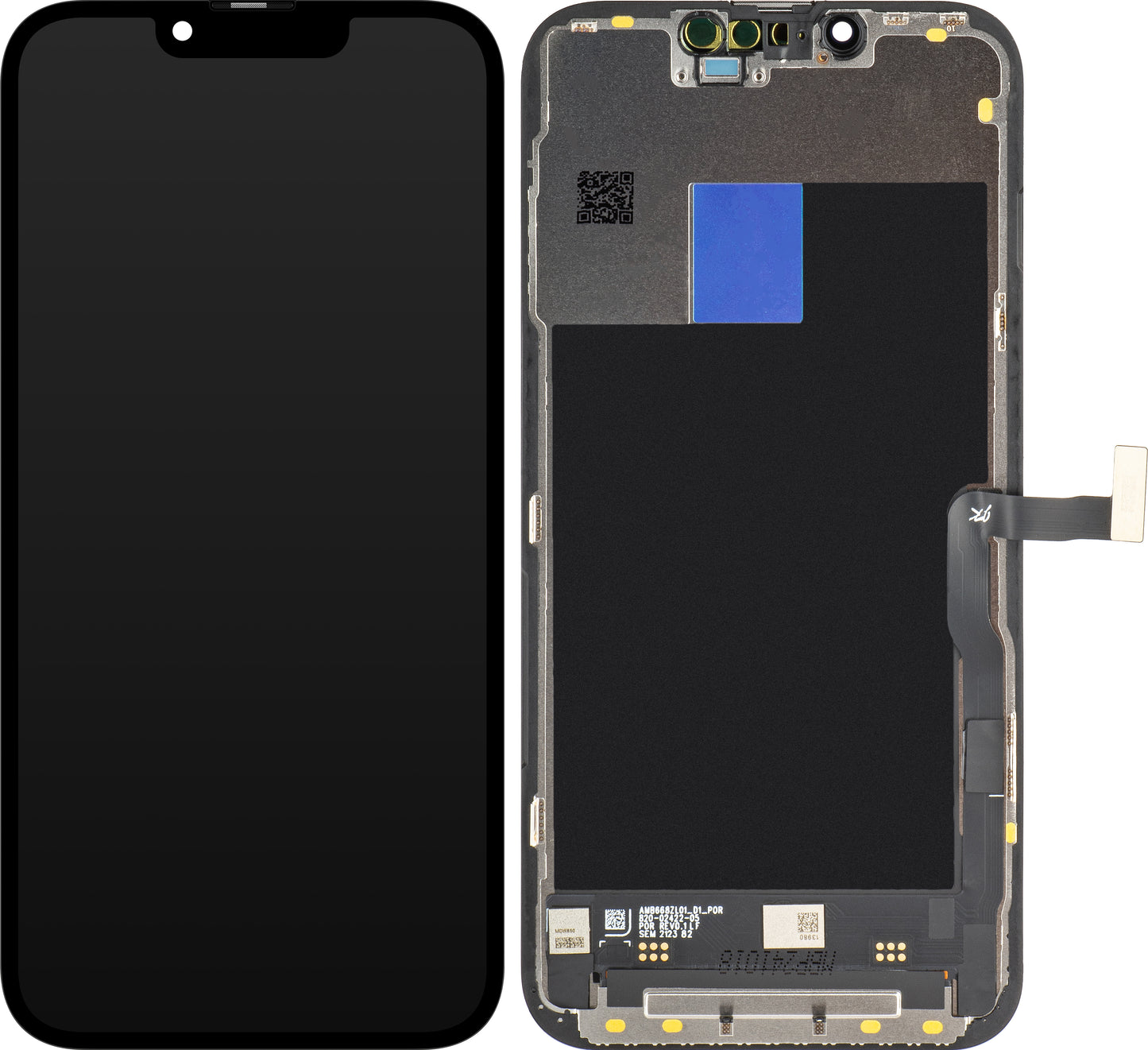 Display touchscreen JK per Apple iPhone 13 Pro, con cornice, LCD In-Cell IC mobile, nero
