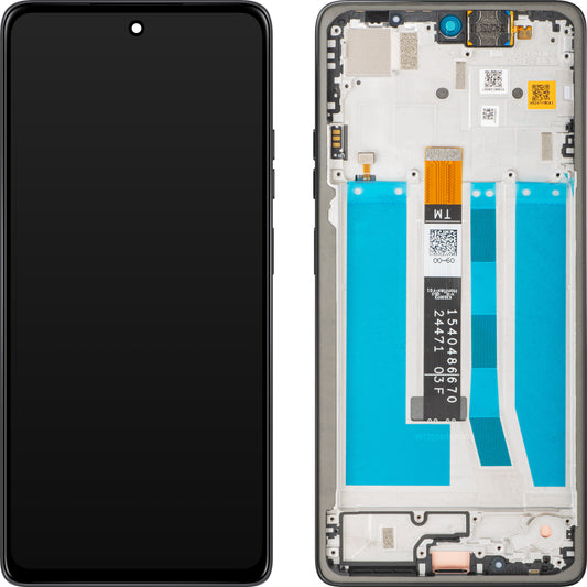 Display con Touchscreen Motorola Moto G75, con Cornice, Grigio (Charcoal Gray), Service Pack 5D68C29066