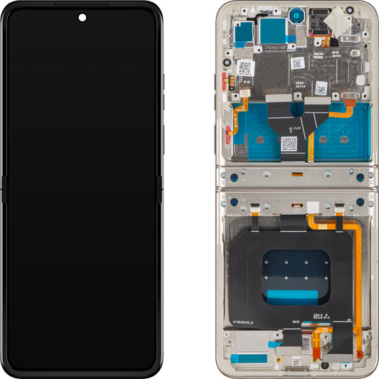 Display con Touchscreen Motorola Razr 2025 / Razr 60, con Cornice, Sub Inner, Grigio (Pantone Lightest Sky), Service Pack 5D68C29967