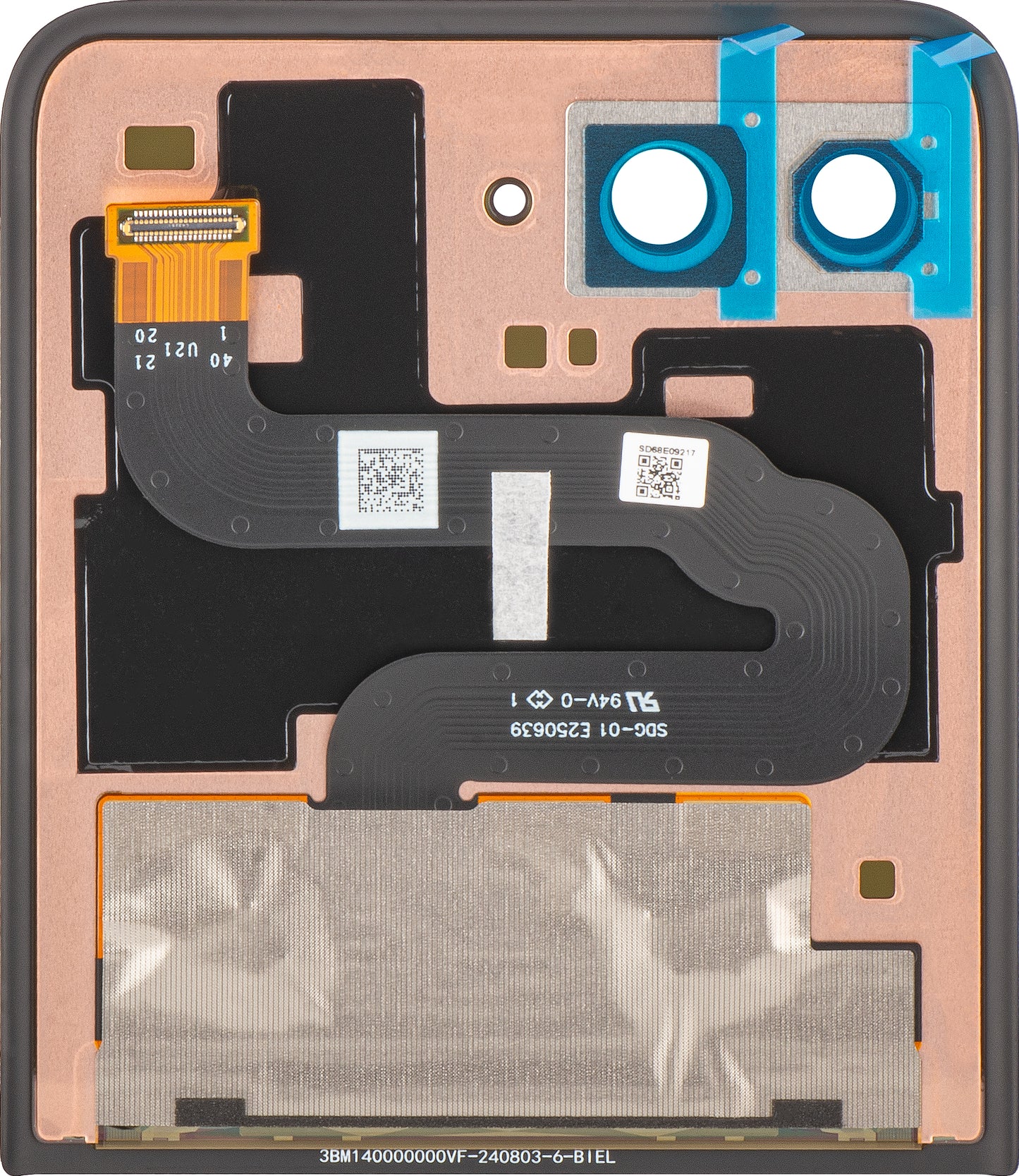 Display con Touchscreen Motorola Razr+ 2025 / Razr+ 2024 / Razr 50 Ultra, Sub Outer, Service Pack 5D68C24593
