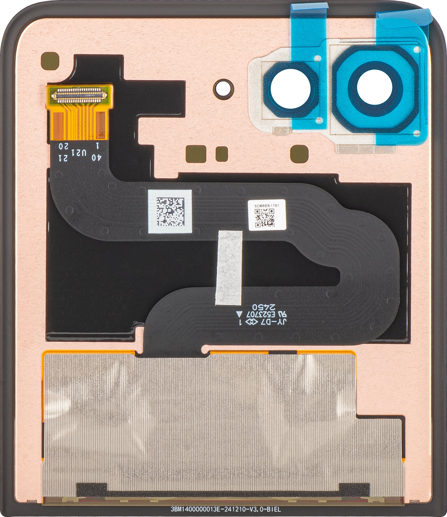 Display con Touchscreen Motorola Razr 60 Ultra, Sub Outer, Service Pack 5D68C29811