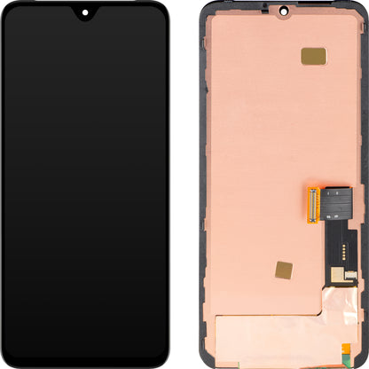 Display con Touchscreen MP compatibile con Google Pixel 8, con Cornice, Versione OLED, Nero