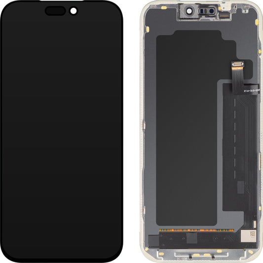 Display con Touchscreen MP compatibile con Apple iPhone 17 Pro Max, con Cornice, Versione OLED FHD IC Movable, Nero