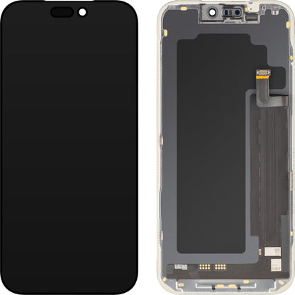 Display con Touchscreen MP compatibile con Apple iPhone 17 Pro Max, con Cornice, Versione Soft OLED FHD IC Movable, Nero