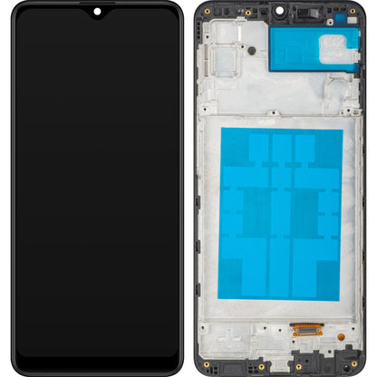 Display con Touchscreen MP compatibile con Samsung Galaxy M32 M325, con Cornice, Nero