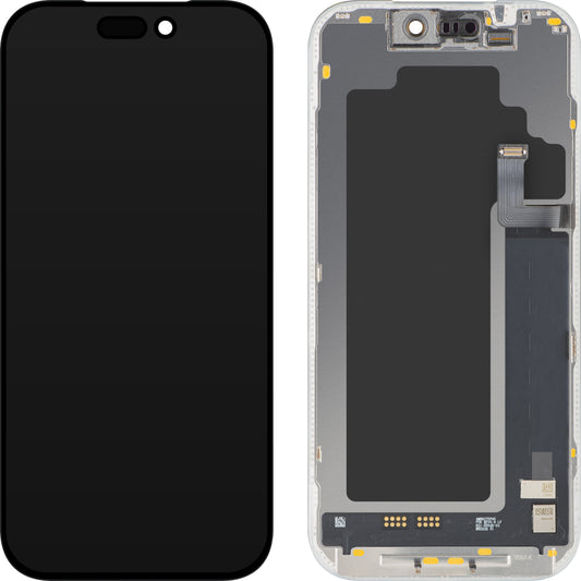 Display con Touchscreen MP compatibile con Apple iPhone 17 Pro, con Cornice, Versione Software OLED FHD 120Hz Diagnostica, Nero