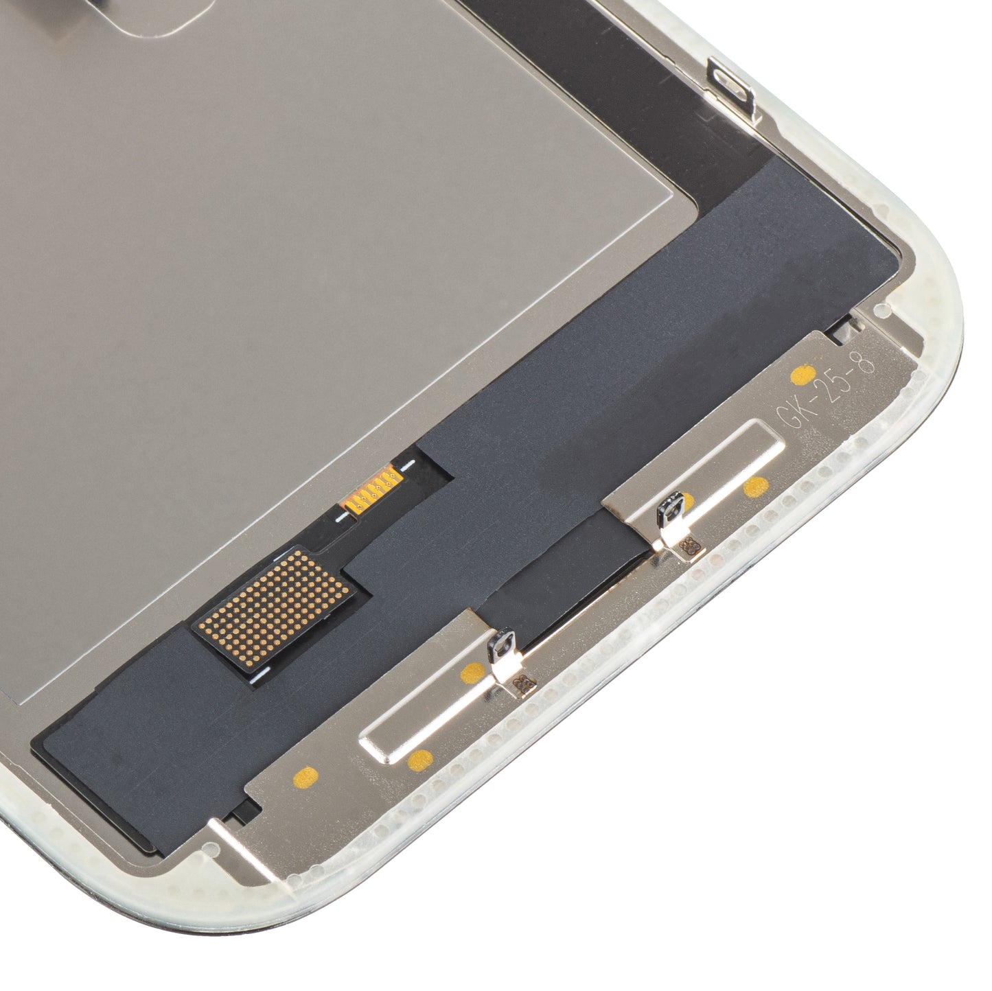 Display con Touchscreen MP compatibile con Apple iPhone 16 Pro, con Cornice, Versione OLED FHD IC Movable, Nero