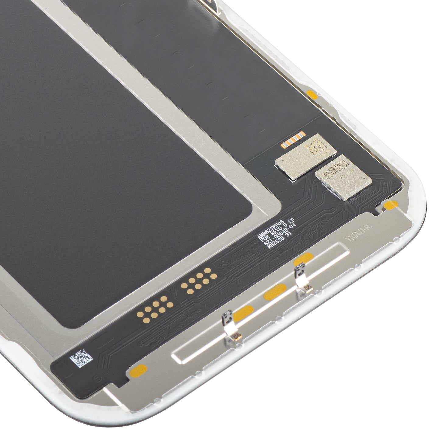 Display con Touchscreen MP compatibile con Apple iPhone 17 Pro, con Cornice, Versione Soft OLED FHD 120Hz IC Movable, Nero
