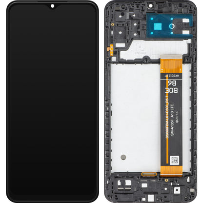 Display MP touchscreen compatibile con Samsung Galaxy A13 A137 / A13 A135, con cornice, nero 