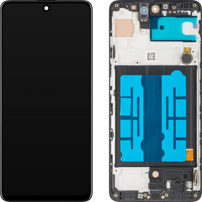 Display touchscreen MP compatibile con Samsung Galaxy A51 A515, con cornice, nero 