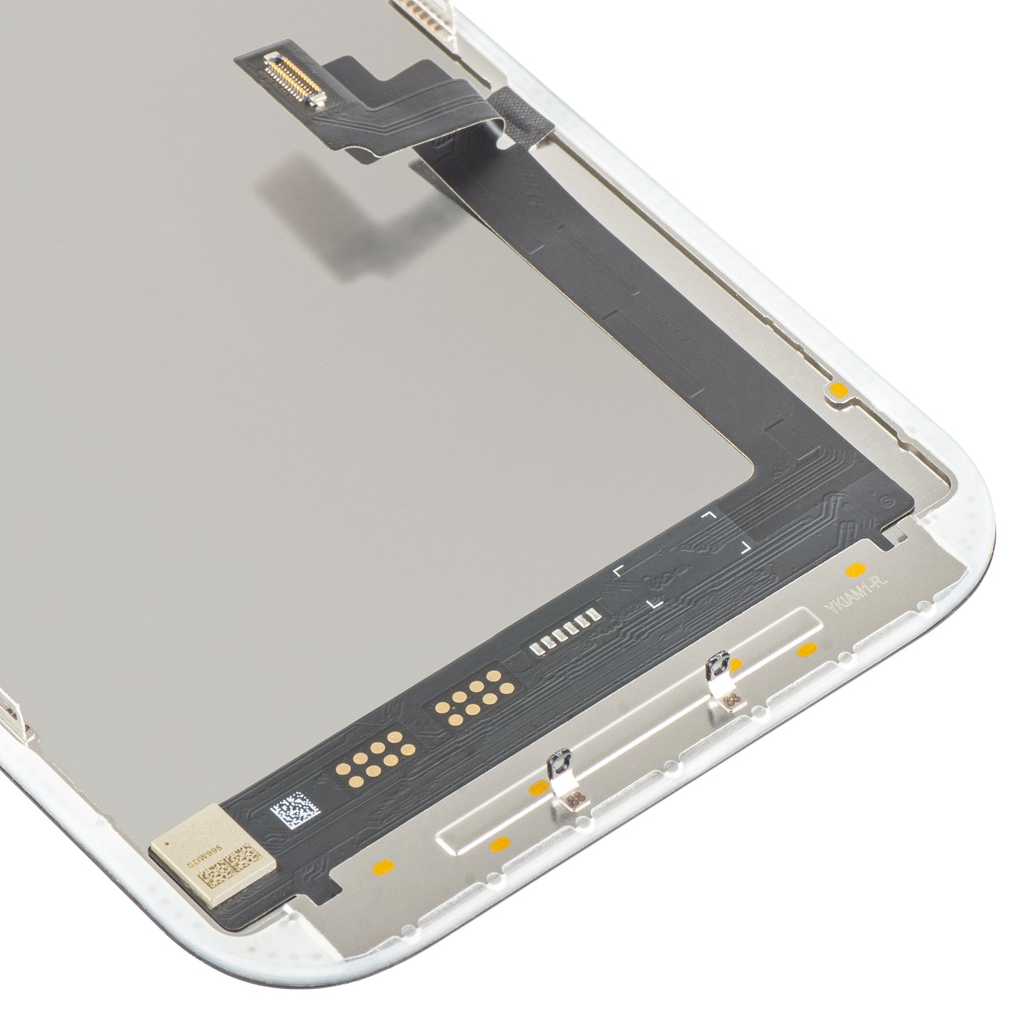 Display con Touchscreen MP compatibile con Apple iPhone 17, con Cornice, Versione Soft OLED FHD 120Hz IC Movable, Nero