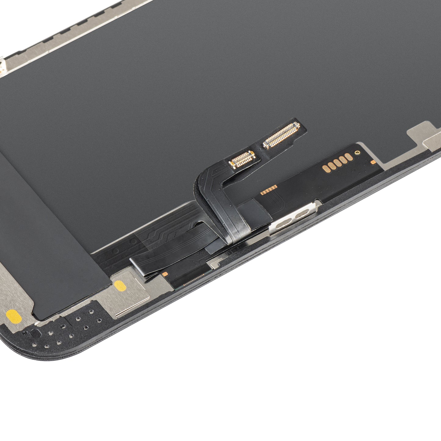 Display con Touchscreen MP compatibile con Apple iPhone 12 / 12 Pro, con Cornice, Versione OLED FHD IC Movable, Nero