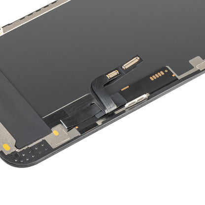 Display con Touchscreen MP compatibile con Apple iPhone 12 / 12 Pro, con Cornice, Versione OLED FHD IC Movable, Nero