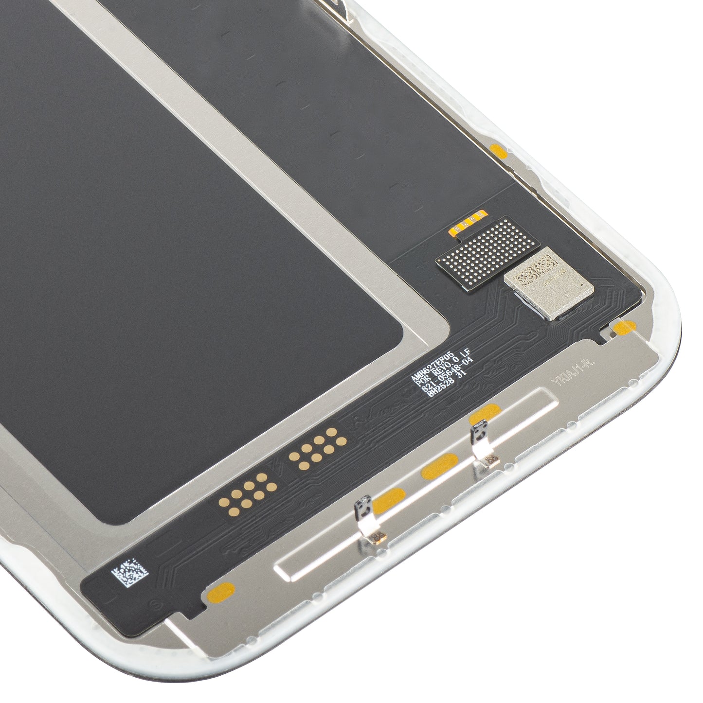 Display con Touchscreen MP compatibile con Apple iPhone 17 Pro, con Cornice, Versione Soft OLED FHD 120Hz IC Movable, Nero