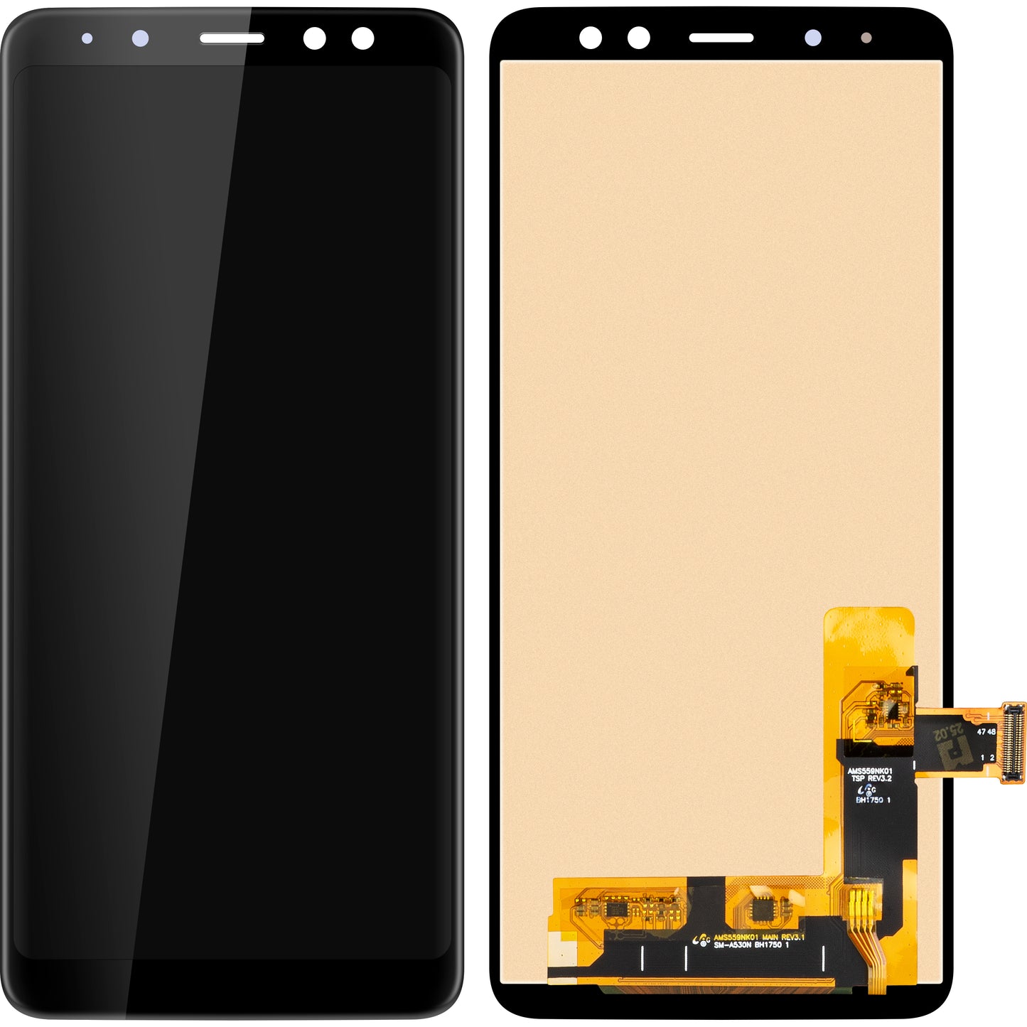 Display con Touchscreen MP compatibile con Samsung Galaxy A8 (2018) A530