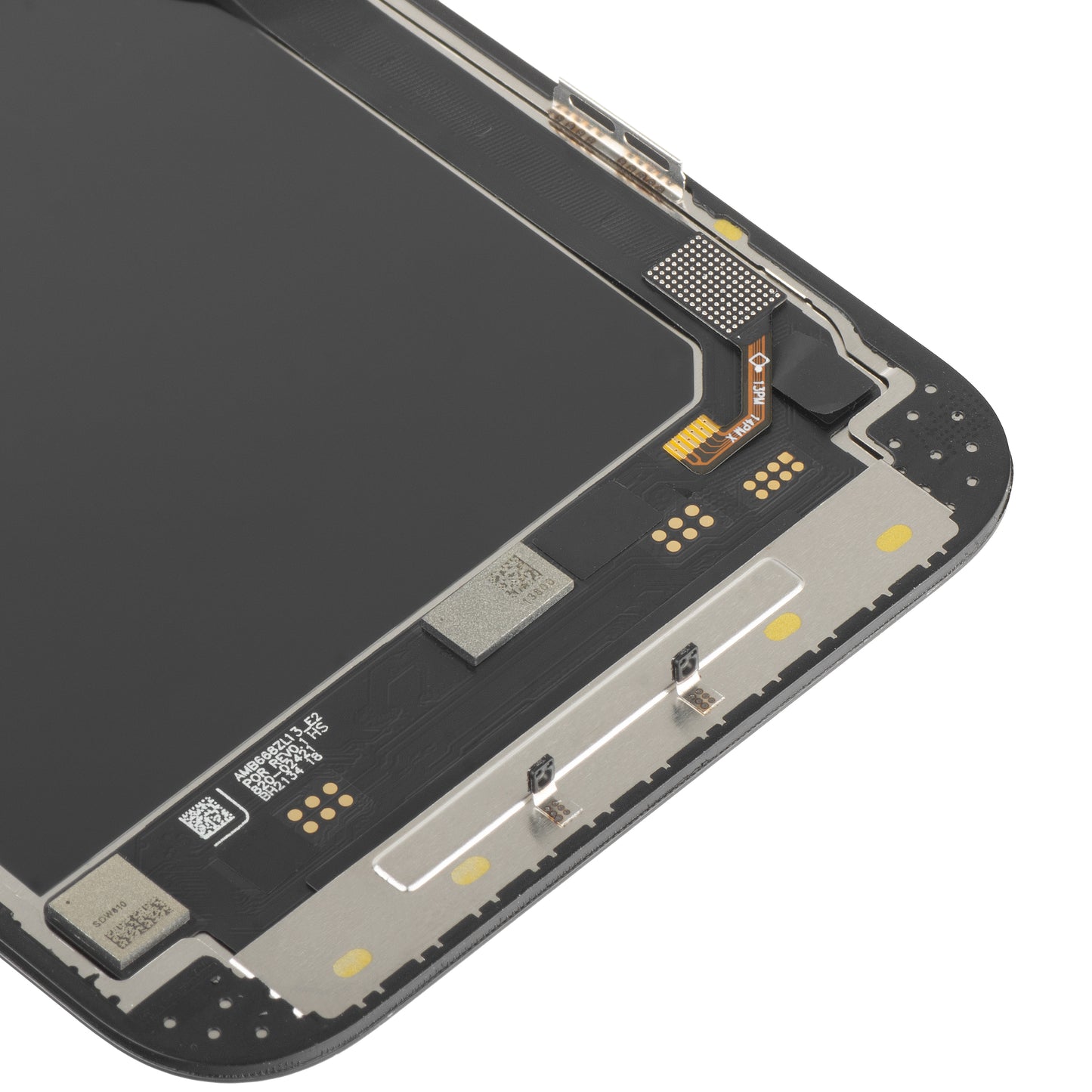 Display con Touchscreen MP compatibile con Apple iPhone 13 Pro Max, con Cornice, Versione Soft OLED IC Movable 120Hz FHD, Nero